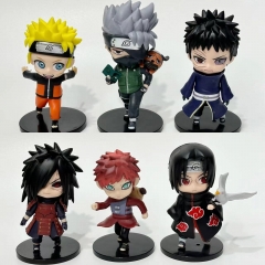 10cm 6pcs/set Naruto Cartoon Anime PVC Figure