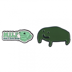 2 Styles Happy Abstract Little Frog Anime Alloy Pin Brooch