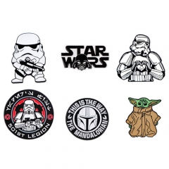 4 Styles Star War Anime Alloy Pin Brooch