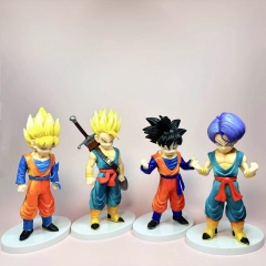 19.5cm 4pcs/set Dragon Ball Z Cartoon Anime PVC Figure