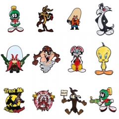 12 Styles Cartoon Rabbit Anime Alloy Pin Brooch