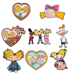 7 Styles Hey Arnold! Anime Alloy Pin Brooch