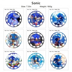 （With Light）10 Styles Sonic the Hedgehog Cartoon Anime Clock