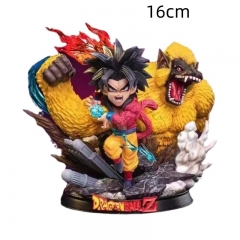 16cm七龙珠动漫二次元手办 大猿超四黑发悟空手办