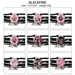 9 Styles K-POP BLACKPINK Cartoon Anime Bracelet Wristband