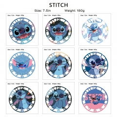 （With Light）12 Styles Lilo & Stitch Cartoon Anime Clock