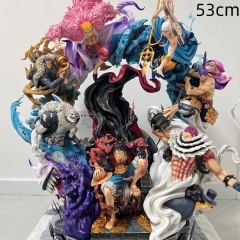 53cm海贼王动漫GK手办模型雕塑 大型何为王座路飞手办收藏
