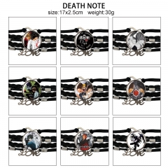10 Styles Death Note Cartoon Anime Bracelet Wristband