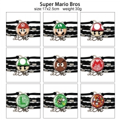 12 Styles Super Mario Bro Cartoon Anime Bracelet Wristband