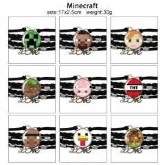 12 Styles Minecraft Cartoon Anime Bracelet Wristband