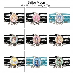 12 Styles Pretty Soldier Sailor Moon Cartoon Anime Bracelet Wristband