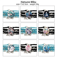 9 Styles Hatsune Miku Cartoon Anime Bracelet Wristband
