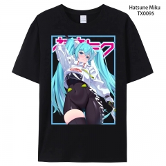 初音 黑、白、灰纯棉T恤一件