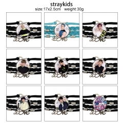 9 Styles K-POP Stray Kids Cartoon Anime Bracelet Wristband
