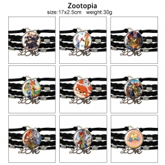 12 Styles Zootopia Cartoon Anime Bracelet Wristband