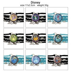 15 Styles Disney Cartoon Anime Bracelet Wristband