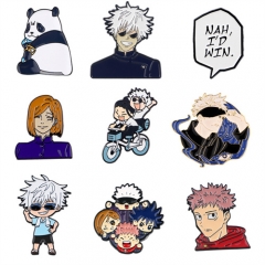 6 Styels Jujutsu Kaisen Anime Alloy Pin Brooch
