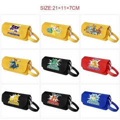 10 Styles Pokemon Cartoon Canvas Pencil Box Anime Pencil Bag