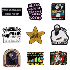 9 Styels Cartoon Characters Anime Alloy Pin Brooch