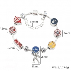Marvel's The Avengers Iron Mans Cartoon Anime Alloy Bracelet
