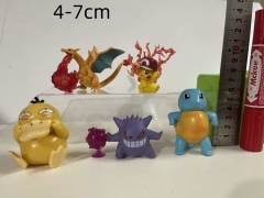 5pcs/set 4-7CM Pokemon Cartoon PVC Anime Figure