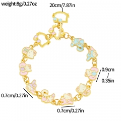 Sanrio Hello Kitty Cartoon Anime Alloy Bracelet