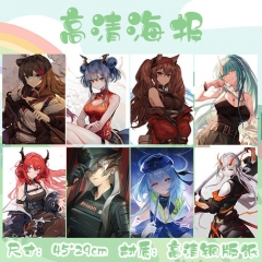 Arknights Printing Anime Paper Posters (8pcs/set)