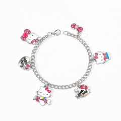 Sanrio Hello Kitty Cartoon Anime Alloy Bracelet