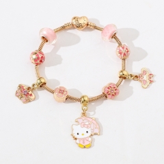 Sanrio Hello Kitty Cartoon Anime Alloy Bracelet