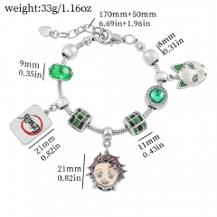 Demon Slayer: Kimetsu no Yaiba Cartoon Anime Alloy Bracelet