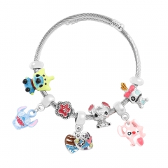 2 Styles Lilo & Stitch Cartoon Anime Alloy Bracelet