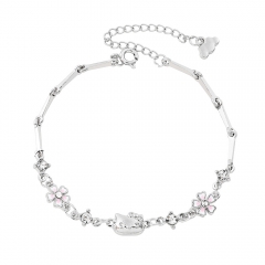 Sanrio Hello Kitty Cartoon Anime Alloy Bracelet