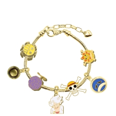 One Piece Cartoon Anime Alloy Bracelet