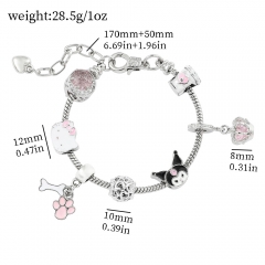 3 Styles Sanrio Hello Kitty Cartoon Anime Alloy Bracelet