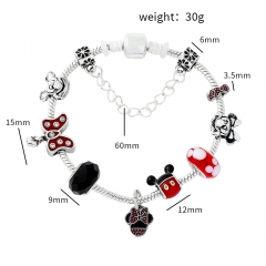 3 Styles Mickey Mouse Mickey Minnie Mouse Cartoon Anime Alloy Bracelet