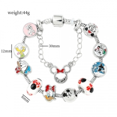 3 Sizes Mickey Minnie Mouse Cartoon Anime Alloy Bracelet