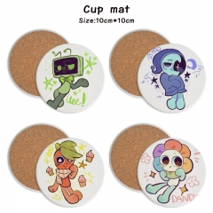 18 Styles Dandy's World Cartoon Ceramics Cup Mat Anime Coaster