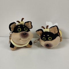 2pcs/set 10CM Cute Honey Bee Cartoon Anime Plush Toy Pendant