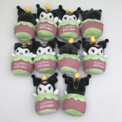 10pcs/set 13CM Sanrio Kuromi Anime Plush Toy Pendant