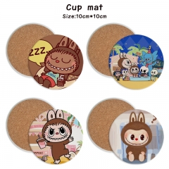 25 Styles POP MART Labubu Cartoon Ceramics Cup Mat Anime Coaster