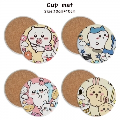 15 Styles Chiikawa Cartoon Ceramics Cup Mat Anime Coaster