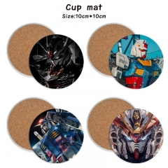 30 Styles Mobile Suit Gundam Cartoon Ceramics Cup Mat Anime Coaster