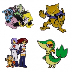 3 Styels Pokemon Anime Alloy Pin Brooch
