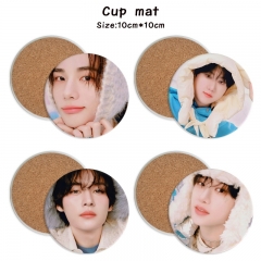 18 Styles K-POP Stray Kids Cartoon Ceramics Cup Mat Anime Coaster