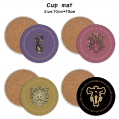 12 Styles Black Clover Cartoon Ceramics Cup Mat Anime Coaster