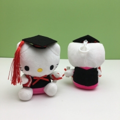 10pcs/set 12CM Sanrio Hello Kitty Anime Plush Toy Pendant