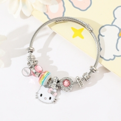 Sanrio Hello Kitty Cartoon Anime Alloy Bracelet