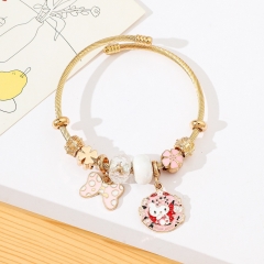 Sanrio Hello Kitty Cartoon Anime Alloy Bracelet