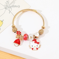 Sanrio Hello Kitty Cartoon Anime Alloy Bracelet