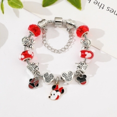 3 Sizes Mickey Minnie Mouse Cartoon Anime Alloy Bracelet